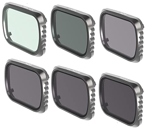 ZDANYA Linsenfilter-Sets for Mavic Air 2S-Kamera ND-Filter ND4/8/16/32 / CPL/UV-Objektivfilter-Sets for DJI Mavic Air 2S-Zubehör (Color : 6 Sets)