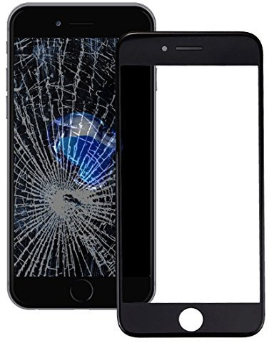 iPartsAcheter pour iPhone 7 Plus Écran Avant Lentille en Verre Extérieur avec Cadre Avant Cadre LCD (Noir)