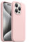 JETech Cover Silicone per iPhone 15 Pro 6,1 Pollici, Protettiva per Tutto il Corpo Morbida al Tatto, Custodia Antiurto (Rosa)