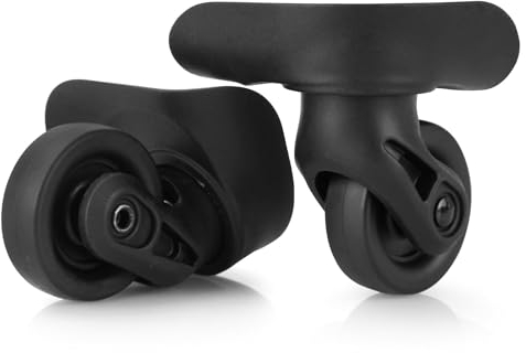 Volein 1 Pair Kofferrollen Ersatzrollen für Koffer Koffer Ersatzräder mit 2 Schraublöchern(V237,2 Stück)