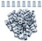 CCLIFE 60 Piezas Tuercas de Remache de Galvanizadas Blancas de Acero al Carbono, Tuercas Remachables Rosca Plana adecuadas para metal plástico vidrio, Remaches Roscados M5 (10mm x 13mm)
