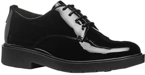 Geox D Spherica Ec1 A, Oxford Mujer, Negro, 38 EU