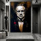 Kunstdruck auf Leinwand, Motiv: Der Pate der Mafia, 60 x 90 cm, ohne Rahmen