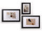 Deknudt Frames Bilderrahmen Collage & Galerie 3er Set mit verschiedene Größen (1x 13x18cm & 2x 20x30cm, Schwarz) - MDF- Bilderrahmen Holz - Bilder aufhängen oder aufstellen