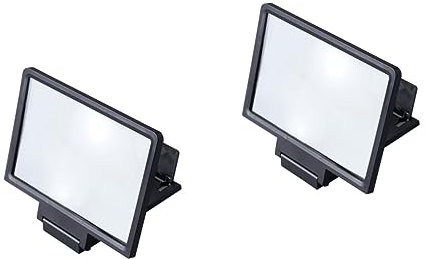 BESTonZON Handy Bildschirmvergrößerung -Fach 2St bildschirmverstärker für Handy Telefon Video Verlängerung Halterung 3D Vergrößerer Handy Bildschirmvergrößerung Für Videos