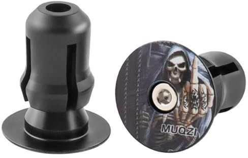 AMZLORD 2 Piezas Tapas de Extremo de Barra de Manillar de Bicicleta de Montaña MTB - Aleación de Aluminio Ligera