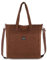VASCHY Tote Bag, Borsa Donna Grande Borsa Università Donna Velluto a Coste Borsa Mare Borsa da Viaggio/Shopping/Lavoro/Ufficio/Scuola Marrone Regalo