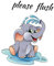 DIY Aufkleber WC Folienaufkleber Toiletten Bad WC Dekor Sticker Wasserfest Aufkleber Badezimmer Wandsticker, Elefantenbaby