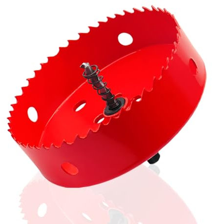 Sega a Tazza Bimetallica Punta a Tazza Universale da 160 mm Sega a Tazza HSS M42 con Albero Triangolare per Legno PVC Alluminio Acciaio Inossidabile Metallo