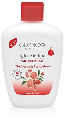 Glenova Jabón Higiene íntima con antibacteriano The Verde y pomelo pH 3.5, 300 ml
