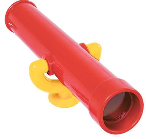 Kids Children's Toy Telescope perfect for Climbing Frames, Tree House Play Dens Play House Garden Fun (Red)