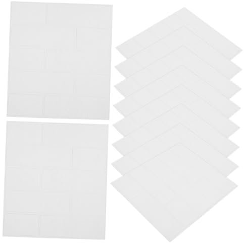 Uonlytech 20pièces Stickers Muraux Briques Peint Autocollant Décoration Murale Pour Cuisine Stickers Muraux Décoratifs Autocollants Pour Mur Garniture Murale Autocollante