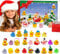 Adventskalender Enten 2024,24 Weihnachten Quietscheenten Enten,24 Tage Weihnachten Countdown Kalender,Badeenten Adventskalender,Gummiente Weihnachtskalender,Adventskalender Weihnachtsgeschenke Box