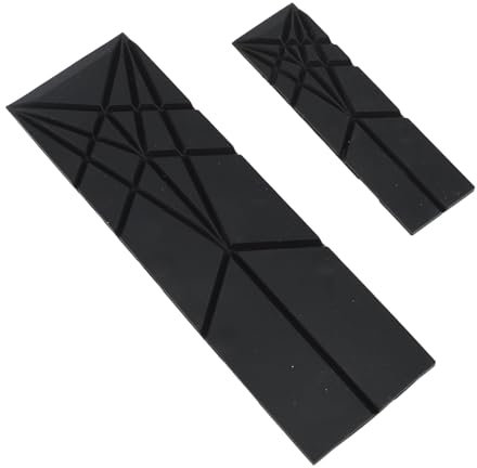 Cucchiai Dosatori Piatti 3 in 1 Poligoni 2 Cucchiai con 6 Diverse Dimensioni Cucchiai per Utensili da Piatti Pieghevoli Multifunzionali (Nero)