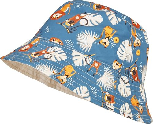 Playshoes Unisex Kinder Wendehut Sonnenhut, Dschungel, 55