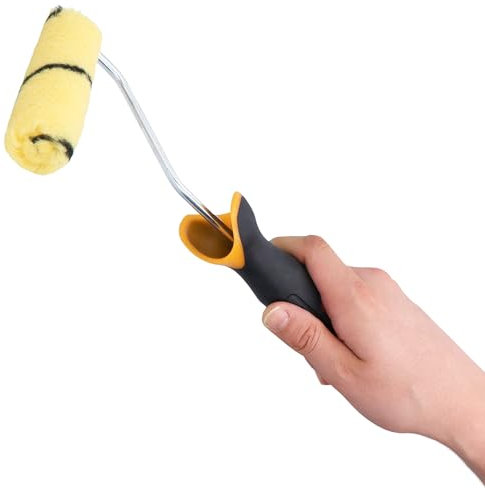 3x Rouleau Peinture 10 cm Recharge Laque Façade Mur Support Outils Peintre Travaux Rénovation Haute Absorption Finition Lisse Application Facile