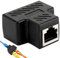 DONOONIS Prise RJ45 Double,Prise Ethernet Double 1 à 2 Répartiteur,Multi Prise Ethernet Port Réseau Local,Branchement Doubleur RJ45 pour Cat5,Cat5e,Cat6,Cat7