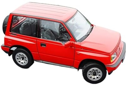 Modellauto Im Maßstab 1:18 Für Rot Suzuki Vitara Metall Sammeln Rechts Ruder Auto Modell Ornamente Statische Legierung Dekoration Erwachsene Für Die Sammlung