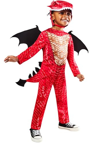 Rubies Official Red Dragon Child Costume, Size 7-8 Years Halloween