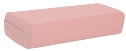 Amagogo -Bolster-Kissen, Meditationskissen mit abnehmbarem Bezug, atmungsaktiv, rechteckig mit Tragegriff für Meditation und Entspannung, Hell-pink