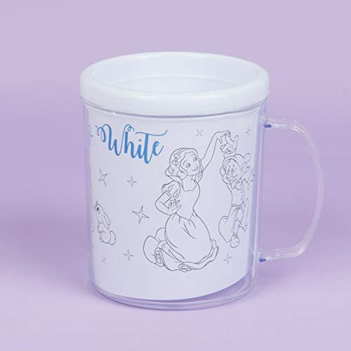Disney Colour Me Snow White Plastic Mug With Pens Gift Boxed