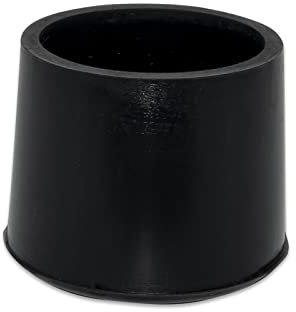 Flyshop Lot de 8 Grands Cache-Pieds antidérapants en Silicone pour Meubles Ronds de 1-1/2 inches 38 mm, Noir