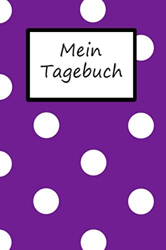 Mein Tagebuch: Für gute und schlechte Tage - mit Vorlage für schnelle Einträge - Achtsamkeit - für Frauen und Teenager - lila mit weißen Dots