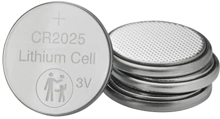 VERBATIM Batterie a bottone al litio Premium CR2025 Confezione da 4 3V 160mAh - Pile a bottone al litio per orologi chiavi della macchina telecomandi fotocamere giochi ecc - Cella a bottone