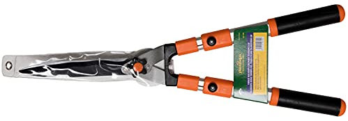 Piantallegra - Cesoia tagliasiepi con Manici allungabili Forbice Telescopica Braccio Regolabile di Acciaio anodizzato S50C Estensione 66-86 cm