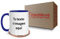 Kembilove Tazas desayuno Personalizadas con Foto – Regalos originales para hombre – Tazas originales para regalar – Capacidad 350 ml – Taza personalizada Interior Color Azul
