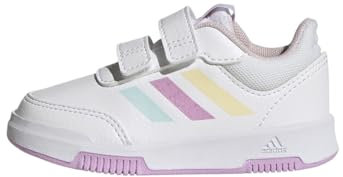 adidas Tensaur Hook And Loop Shoes, Sneaker Unisex - Bambini e Ragazzi, Cloud White Blue Bliss Lilac, 19 EU