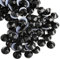 Beadsland Hotfix Rhinestones, 288pcs Flatback Crystal Rhinestones for Crafts Clothes DIY Decoration, Black, SS34, 7.0-7.3mm