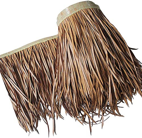 HLILY Simulations-Strohdachziegel, Hot Melt-Palmendach, Künstliche Mexikanischehdachziegel, Für Tiki-Bar-Garten, Hawaii, Holzhaus, Gartenschirm Bedeckt/C/0.5X3M
