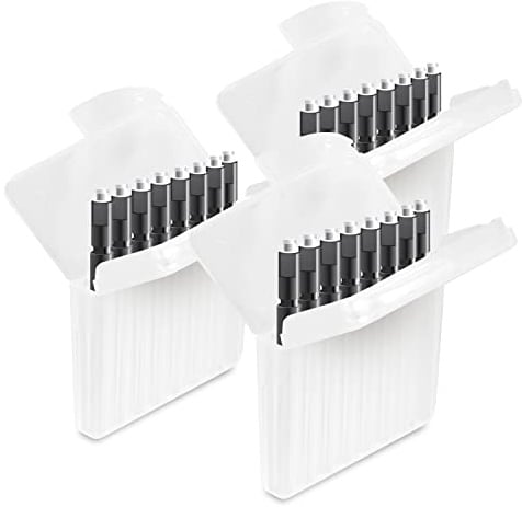 JB White 24 Cerumenfilter Mini-R WaxGuard kompatibel mit Signia Silk Im-Ohr-Hörgeräten, Signia-Ex-Hörer Mini-Receiver und MiniReceiver 2.0 - Ersatz-Hörgerätefilter miniReceiver WaxGuards, schwarz