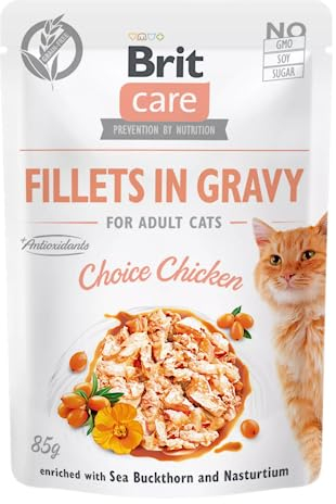 VAFO PRAHA s.r.o. Brit Katzenfutter Nassfutter Katzenpflege Sasz.85g FG Wahl von Huhn / 24
