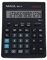 MAUL Kaufmännischer Taschenrechner MXL14 | 14 Stellen | inkl. Steuerberechnung | angewinkeltes Display | großer Profi-Tischrechner | Solarbetrieben | inklusive Batterie | 20,5 x 15,5 cm | Schwarz
