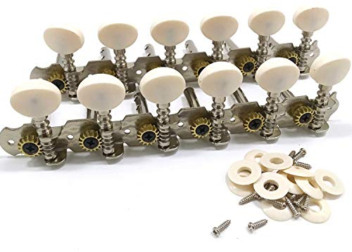 Josenidny 12 Saiten Akustische Gitarre Stimmwirbel Verchromt Mechaniken 6L 6R Akustische Gitarre Instrumente Zubehör Teil
