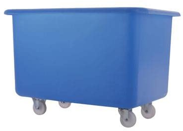 Horison Industries Mobile Plastic Bin 1400x785x770mm, 455 L Blue Trolley On Wheels Glass Bottle Recycling Bins, Bottle Skips for Home Bar, Outdoor Bars & Hotels, Heavy Duty Plastic Storage Boxes