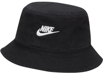Nike FB5381-010 U NK APEX Bucket SQ FUT WSH L Hat Unisex Adult Black/White Größe L