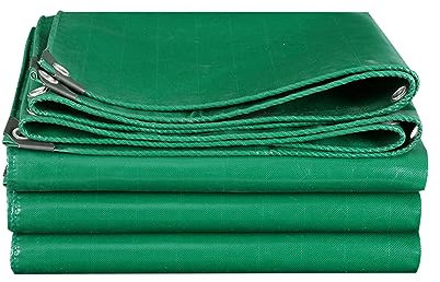 ATYUJKB Lona de Protección Premium, 500g/m² Lonas para Piscinas, Lona PVC Exterior con Ojales, para Leña, Muebles, Jardín, Piscinia, Multifunción Lona de Protección (Green 2x2.5m)