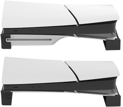 JDXFENG Horizontal Base Stand Holder Stable Console Stand Game Console Desk Stand Storage Rack for PS5 Slim Digital Edition and Disc Edition