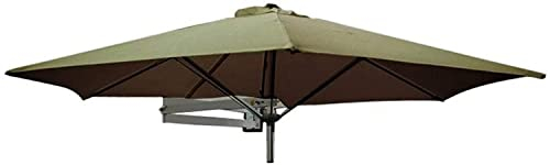 Tragbare Sonnenschirme, an der Wand montierter Terrassenschirm mit Metallstange – kippbarer Sonnenschirm für den Außenbereich, Garten, Hof, Balkon, 250 cm im Freien