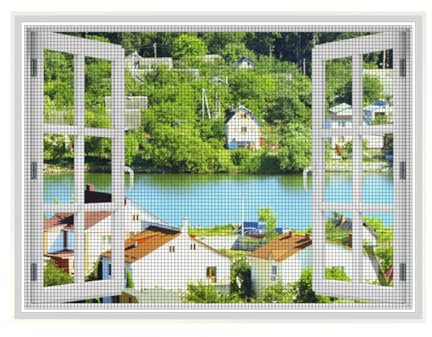 Insect Protection Fly Screen Roller Blind 125x180cm self-Adhesive Mosquito net Window, with self-Adhesive Double-Sided Tape, Keeps Flies/Mosquitoes Outside, White