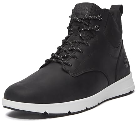 Timberland Men's Parker Street Mid Lace-Up Sneaker Boot, Black Full Grain, 10.5 Medium