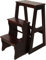 Chaise échelle Pliante En Bois Massif à 3 Marches, Escabeau Portable En Bois, Banc à Langer, Chaise Pliante Convertible, Escabeau, Présentoir Pour Adultes, Bureau, Maison, Cuisine, Extérieur(Color:C)