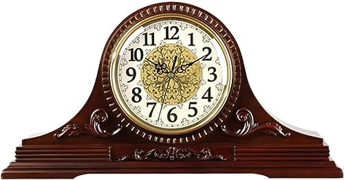 CAFIEDR Kaminuhren, Holzkaminuhr Glocke Westminster Die dekorative Kaminuhr ist EIN Massivholzregal, das mit Batterien betrieben Wird, Glockenspiel Glockenspiel Kaminuhren