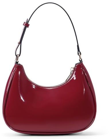 HiTotes Mezzaluna Borsa a tracolla per le donne Borsa rossa Y2K Borsa a tracolla in ecopelle borsa hobo borsa rossa borsa per gnocchi borsa mezza luna