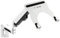 Adjustable Arm Mount Monitor Mount, with Laptop Tray,Aluminum Gas Spring Full Motion Laptop Mount Arm Fits Max 32 inch,19.8 lbs Screens/10-17(White)