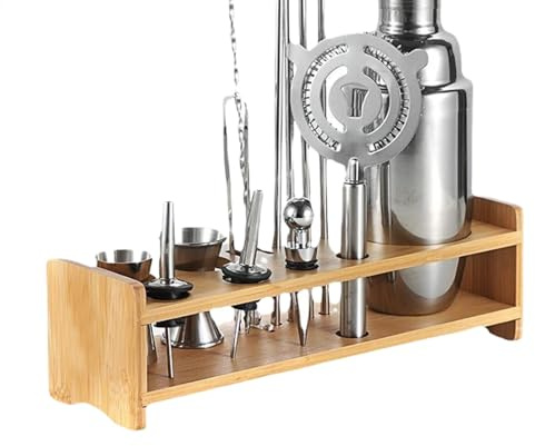 Cocktail Shaker Set Holder, Barkeeper Kit Storage Stand - Barkeeper Kit Halter - Weinwerkzeuge mit großer Kapazität Stehen für Cocktailliebhaber