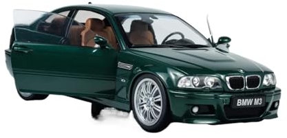 YCNXEB Miniatur Modelle 1:18 Für BMW E46 M3 Coupe 2000 Legierung Auto Modell Dekoration Display Souvenir Hobby Originalgetreue Nachbildung